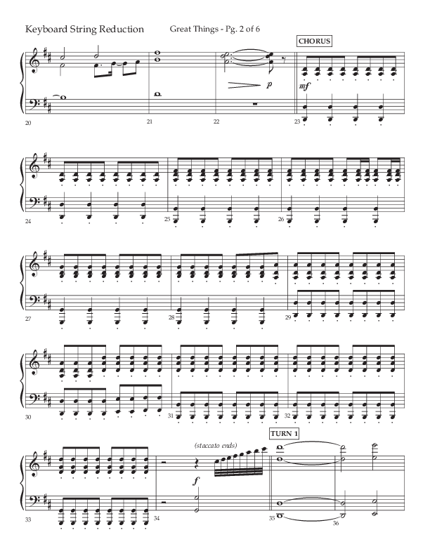 Great Things (Choral Anthem SATB) String Reduction (Lifeway Choral / Arr. Daniel Semsen)