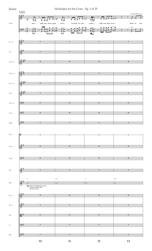 Hallelujah For The Cross (Choral Anthem SATB) Conductor's Score (Lifeway Choral / Arr. David Wise / Orch. David Shipps)
