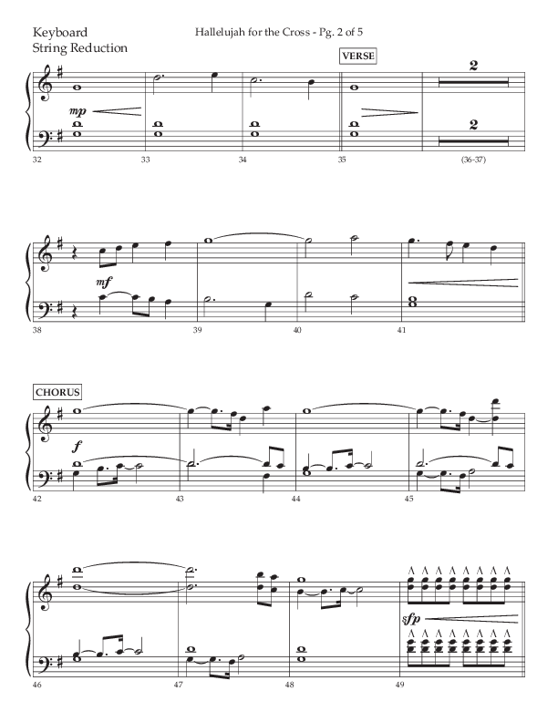 Hallelujah For The Cross (Choral Anthem SATB) String Reduction (Lifeway Choral / Arr. David Wise / Orch. David Shipps)