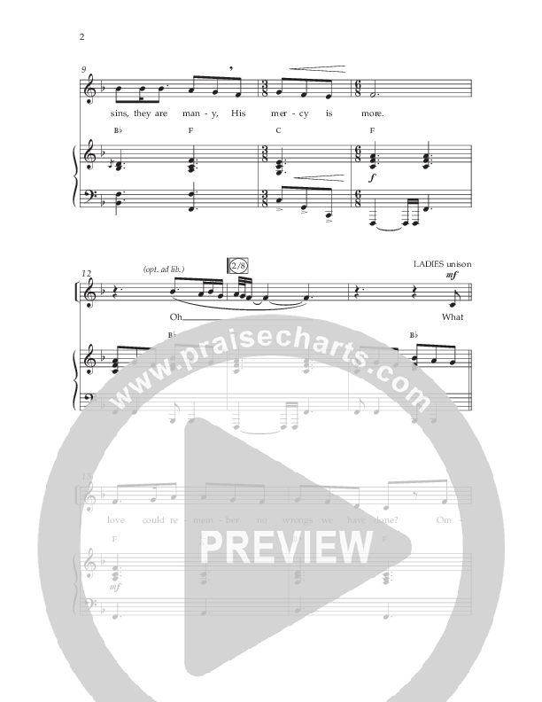 His Mercy Is More (Choral Anthem SATB) Anthem (SATB/Piano) (Lifeway Choral / Arr. Tim Pitzer / Orch. Camp Kirkland)