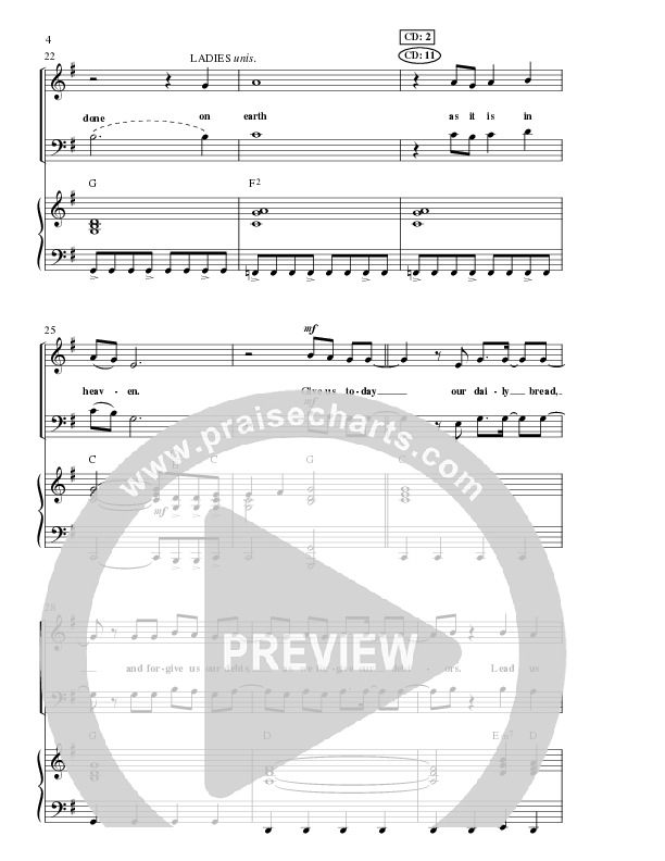 Give Us Today (The Lord’s Prayer) (Choral Anthem SATB) Anthem (SATB/Piano) (Lillenas Choral / Arr. Nick Robertson)