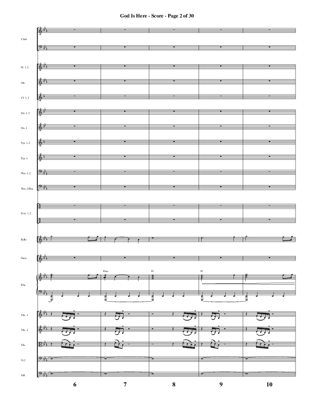 God Is Here (Choral Anthem SATB) Conductor's Score (Word Music Choral / Arr. Cliff Duren)