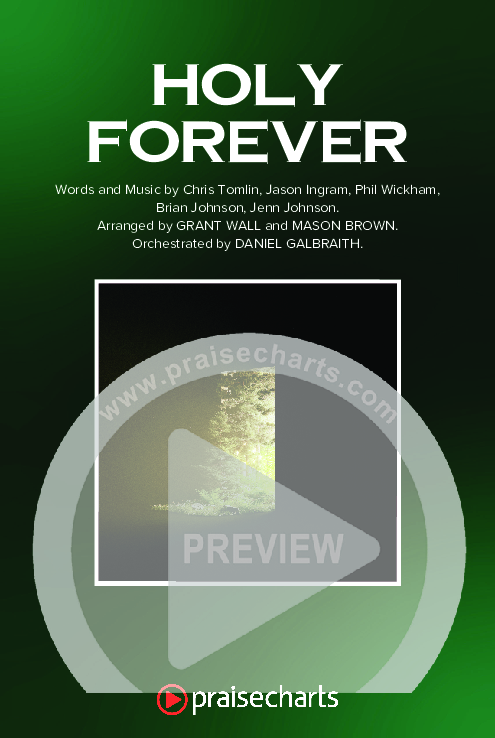Holy Forever (Worship Choir/SAB) Octavo Cover Sheet (Bethel Music / Arr. Mason Brown)