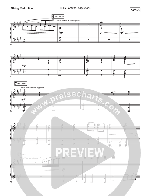 Holy Forever (Worship Choir/SAB) String Reduction (Bethel Music / Arr. Mason Brown)