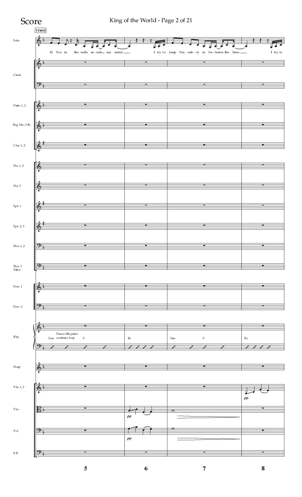 King Of The World (Choral Anthem SATB) Conductor's Score (Lifeway Choral / Arr. Bradley Knight)