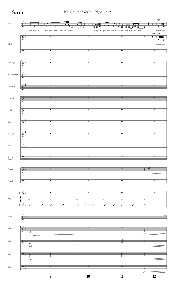 King Of The World (Choral Anthem SATB) Conductor's Score (Lifeway Choral / Arr. Bradley Knight)