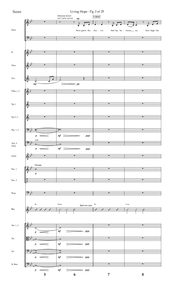 Living Hope (Choral Anthem SATB) Orchestration (Lifeway Choral / Arr. Craig Adams)