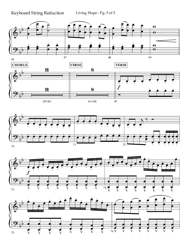 Living Hope (Choral Anthem SATB) String Reduction (Lifeway Choral / Arr. Craig Adams)