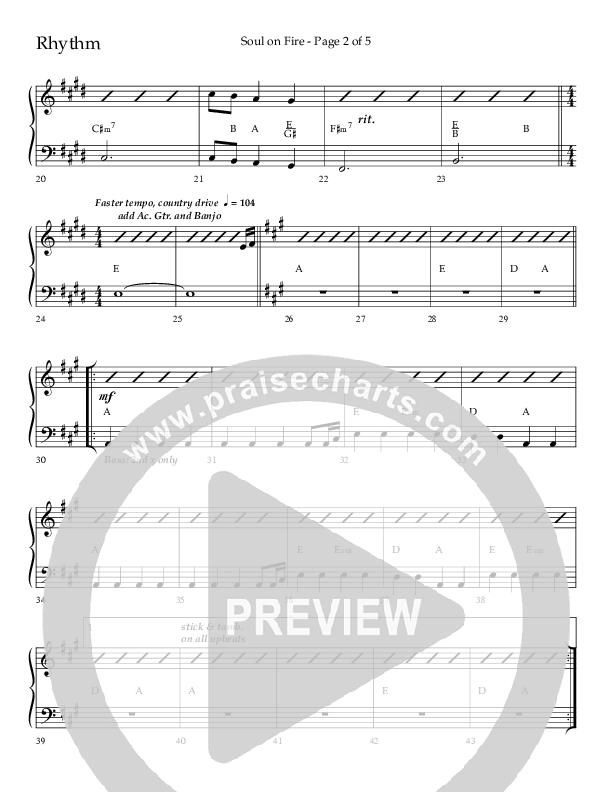 Soul On Fire (Choral Anthem SATB) Lead Melody & Rhythm (Lifeway Choral / Arr. Kirk Kirkland / Orch. Camp Kirkland)