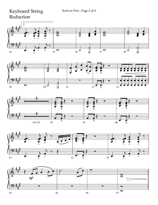 Soul On Fire (Choral Anthem SATB) String Reduction (Lifeway Choral / Arr. Kirk Kirkland / Orch. Camp Kirkland)