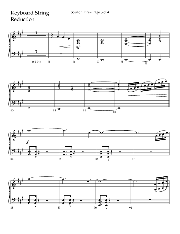 Soul On Fire (Choral Anthem SATB) String Reduction (Lifeway Choral / Arr. Kirk Kirkland / Orch. Camp Kirkland)