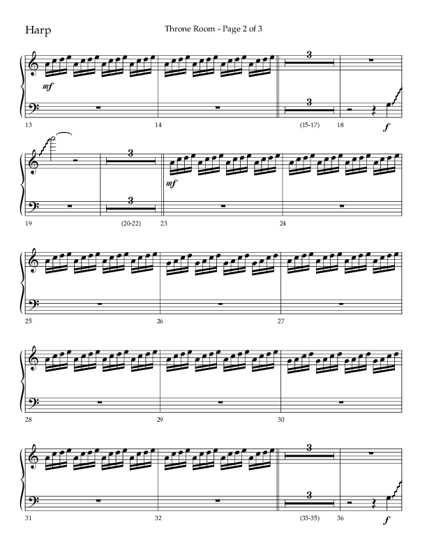 Throne Room (Choral Anthem SATB) Harp (Lifeway Choral / Arr. Luke Gambill / Orch. Daniel Semsen)