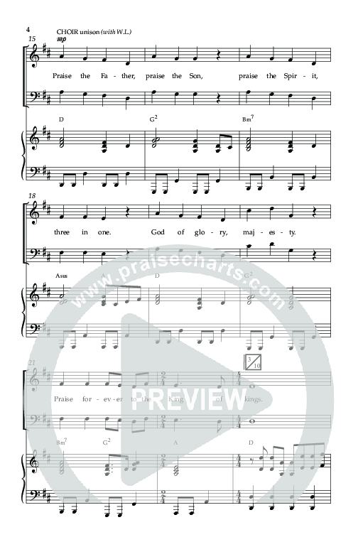 King Of Kings (Choral Anthem SATB) Anthem (SATB/Piano) (Lifeway Choral / Arr. John Bolin / Orch. Cliff Duren)