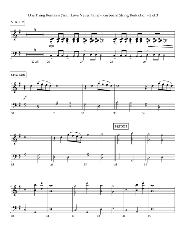 One Thing Remains (Choral Anthem SATB) String Reduction (Lifeway Choral / Arr. Charlie Sinclair / Orch. Dave Williamson)