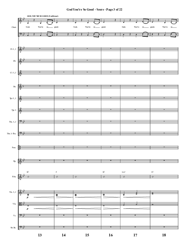 God You're So Good (Choral Anthem SATB) Conductor's Score (Word Music Choral / Arr. Jay Rouse)