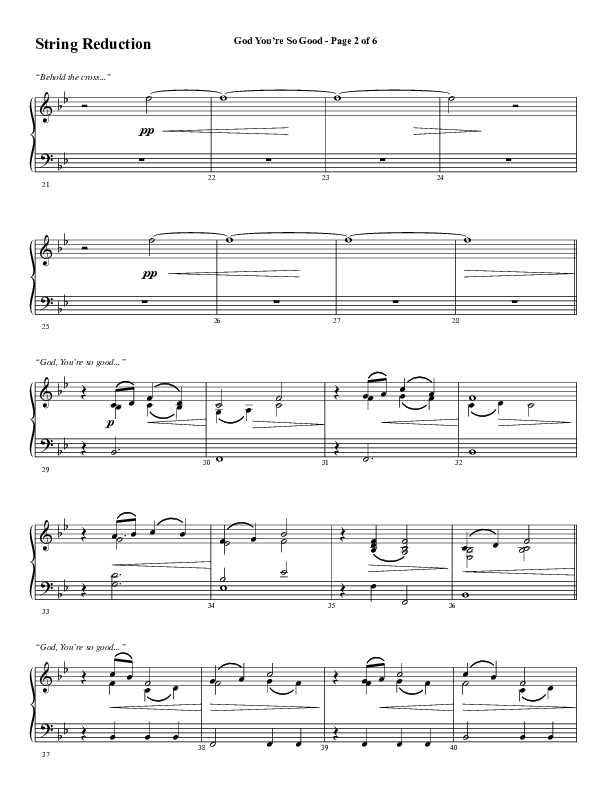 God You're So Good (Choral Anthem SATB) String Reduction (Word Music Choral / Arr. Jay Rouse)