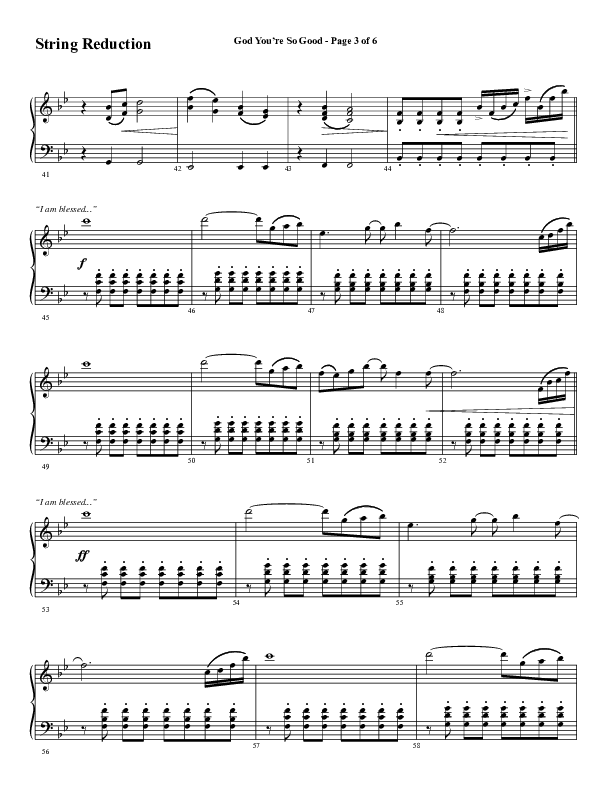 God You're So Good (Choral Anthem SATB) String Reduction (Word Music Choral / Arr. Jay Rouse)