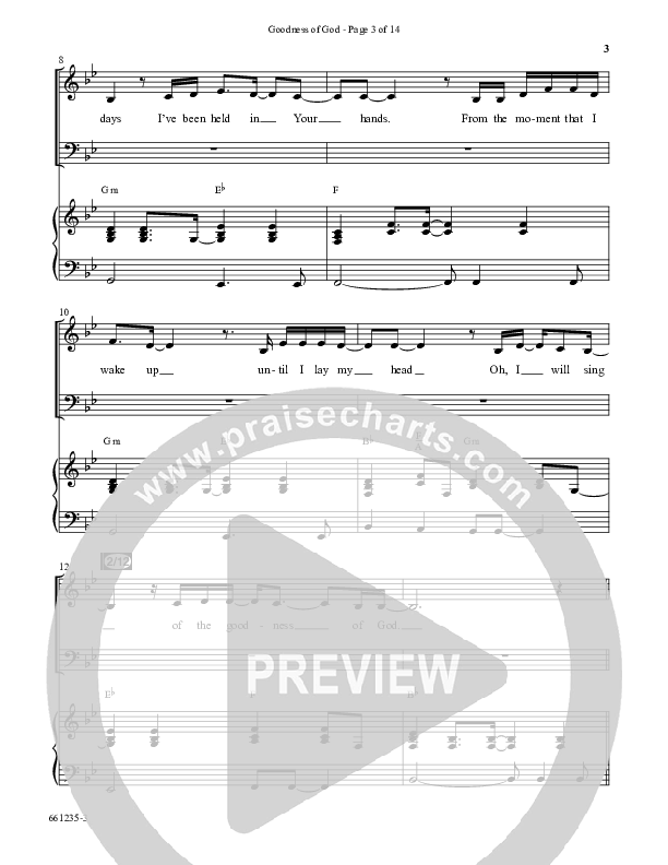 Goodness Of God (Choral Anthem SATB) Anthem (SATB/Piano) (Word Music Choral / Arr. Jay Rouse)
