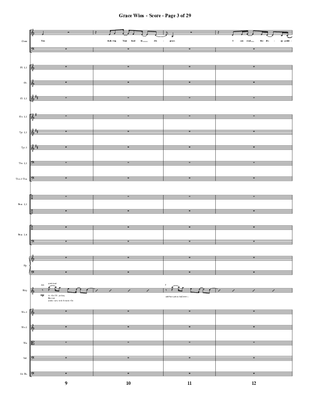 Grace Wins (Choral Anthem SATB) Conductor's Score (Word Music Choral / Arr. Daniel Semsen)