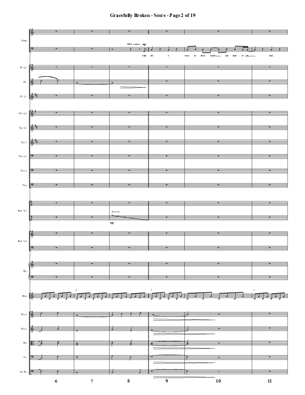 Gracefully Broken (Choral Anthem SATB) Conductor's Score (Word Music Choral / Arr. David Wise)