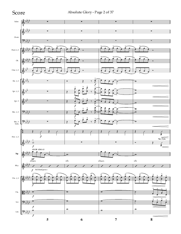 Absolute Glory (Choral Anthem SATB) Orchestration (Lifeway Choral / Arr. John Bolin / Arr. Don Koch)