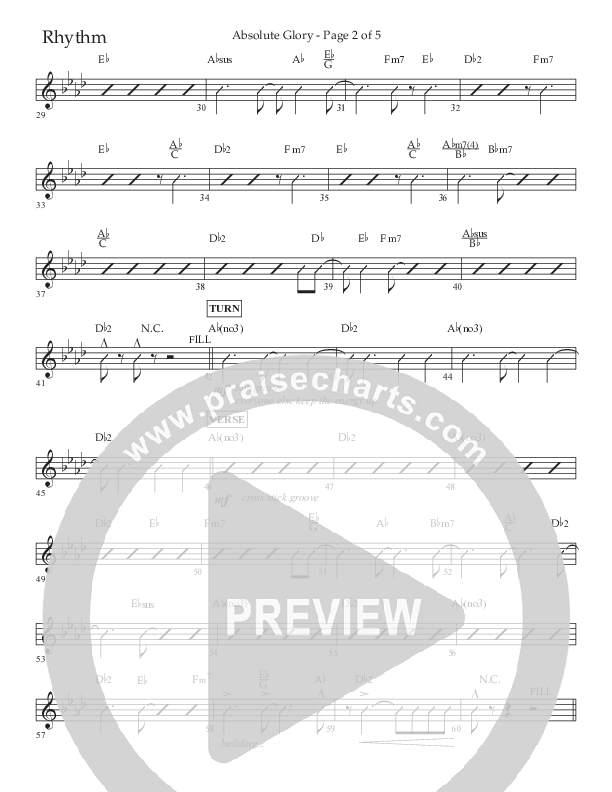 Absolute Glory (Choral Anthem SATB) Lead Melody & Rhythm (Lifeway Choral / Arr. John Bolin / Arr. Don Koch)