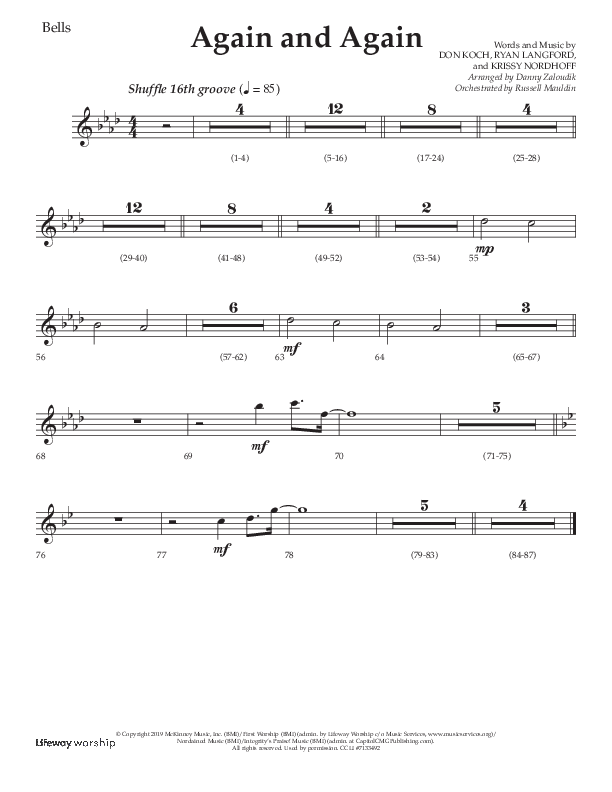 Again And Again (Choral Anthem SATB) Bells (Lifeway Choral / Arr. Danny Zaloudik)