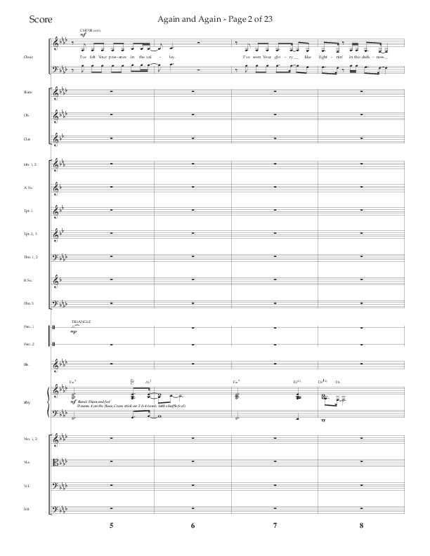 Again And Again (Choral Anthem SATB) Orchestration (Lifeway Choral / Arr. Danny Zaloudik)