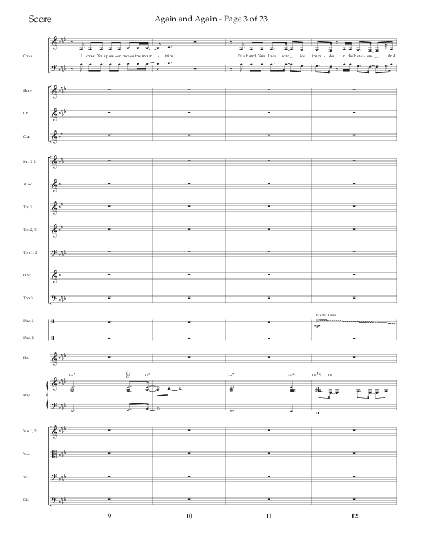 Again And Again (Choral Anthem SATB) Orchestration (Lifeway Choral / Arr. Danny Zaloudik)