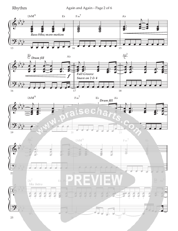Again And Again (Choral Anthem SATB) Lead Melody & Rhythm (Lifeway Choral / Arr. Danny Zaloudik)