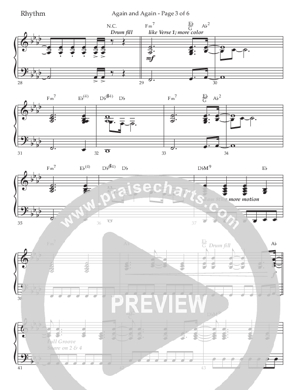 Again And Again (Choral Anthem SATB) Lead Melody & Rhythm (Lifeway Choral / Arr. Danny Zaloudik)