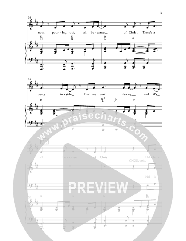 All Because Of Christ (Choral Anthem SATB) Anthem (SATB/Piano) (Lifeway Choral / Arr. John Bolin / Arr. Don Koch)
