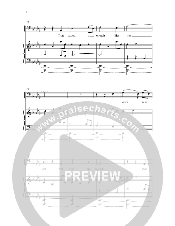 Amazing Grace (Choral Anthem SATB) Anthem (SATB/Piano) (Lifeway Choral / Arr. Phillip Keveren)