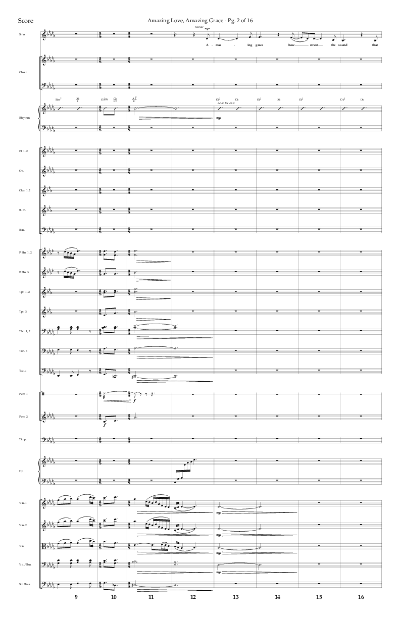 Amazing Love Amazing Grace (Choral Anthem SATB) Conductor's Score (Lifeway Choral / Arr. Cody McVey)