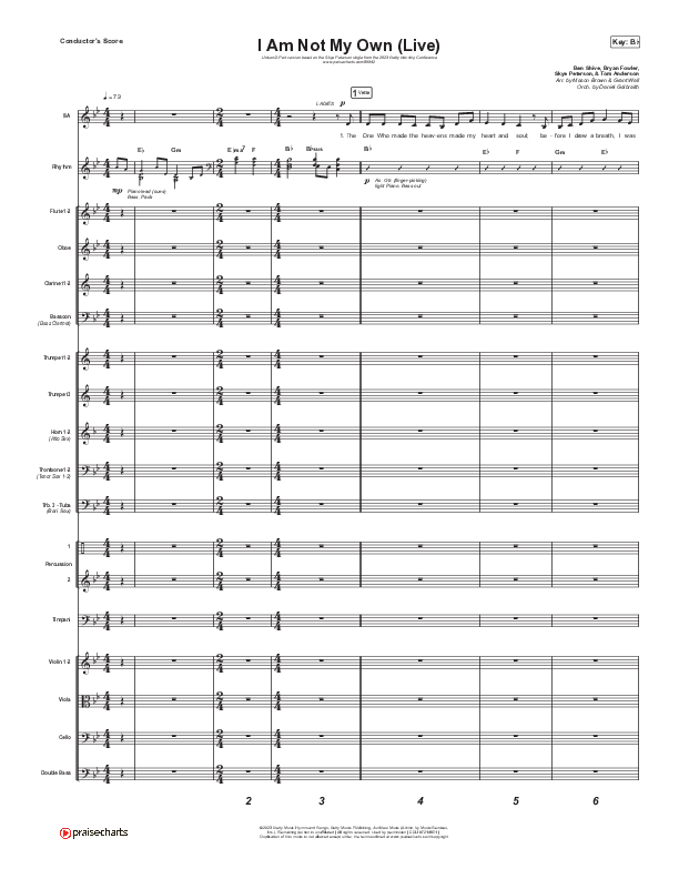 I Am Not My Own (Unison/2-Part) Conductor's Score (Keith & Kristyn Getty / Skye Peterson / Arr. Mason Brown)