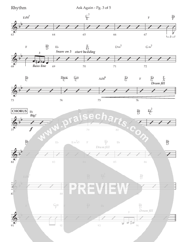 Ask Again (Choral Anthem SATB) Lead Melody & Rhythm (Lifeway Choral / Arr. David Wise / Orch. Bradley Knight)