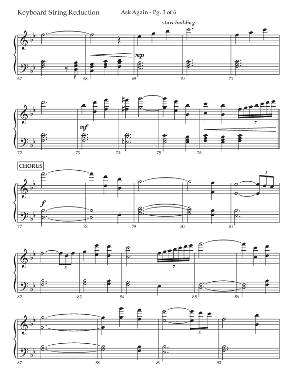 Ask Again (Choral Anthem SATB) String Reduction (Lifeway Choral / Arr. David Wise / Orch. Bradley Knight)