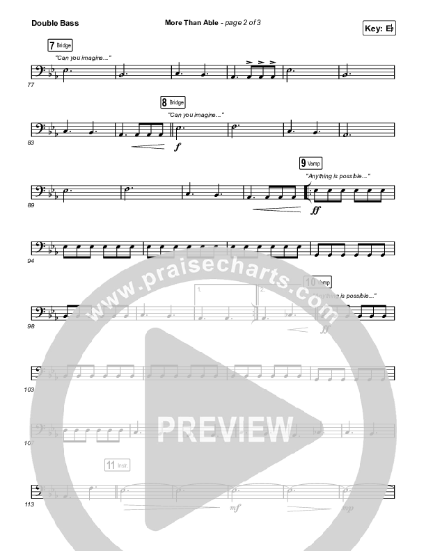 More Than Able String Bass (Elevation Worship / Chandler Moore / Tiffany Hudson)