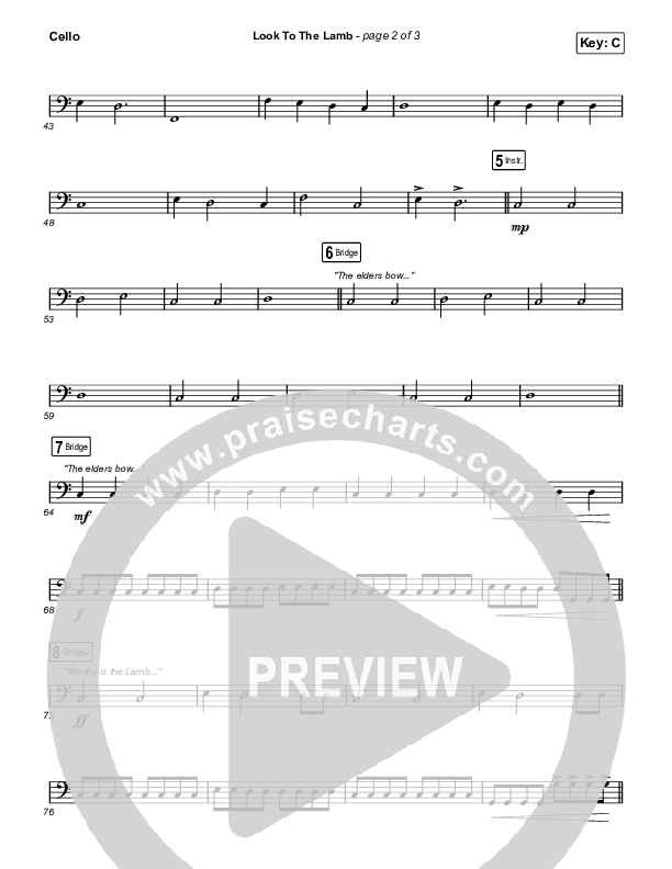 Look To The Lamb (Live) Cello (Bryan & Katie Torwalt / Lindy Cofer / Jesus Culture)