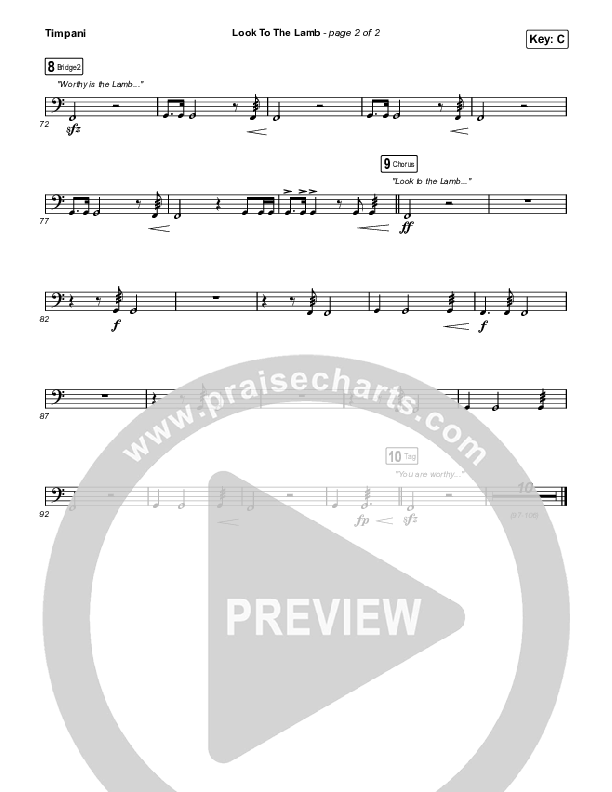 Look To The Lamb (Live) Timpani (Bryan & Katie Torwalt / Lindy Cofer / Jesus Culture)