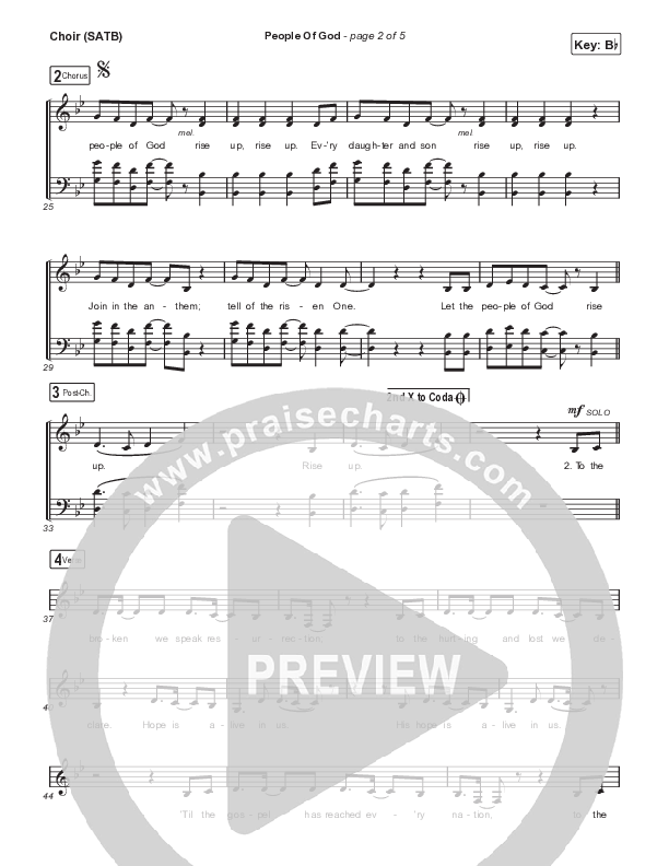 People Of God Choir Sheet (SATB) (Erik Nieder)