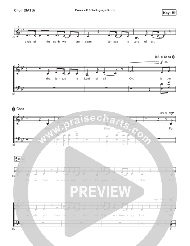 People Of God Choir Sheet (SATB) (Erik Nieder)