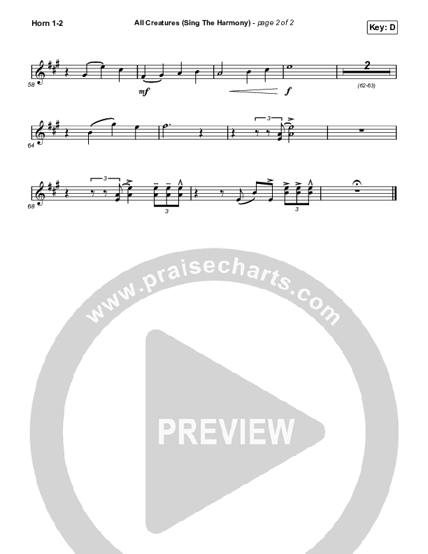 All Creatures (Sing In Harmony) (Live) Brass Pack (Shane & Shane)