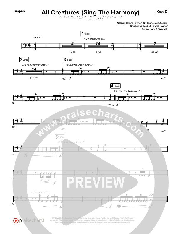 All Creatures (Sing In Harmony) (Live) Timpani (Shane & Shane)