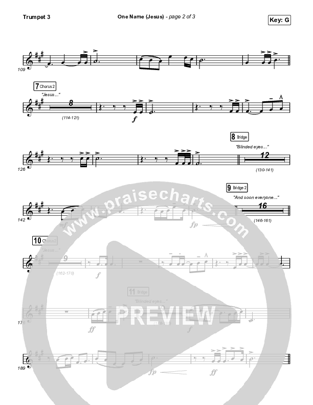 One Name (Jesus) (Live) Trumpet 3 (Naomi Raine)