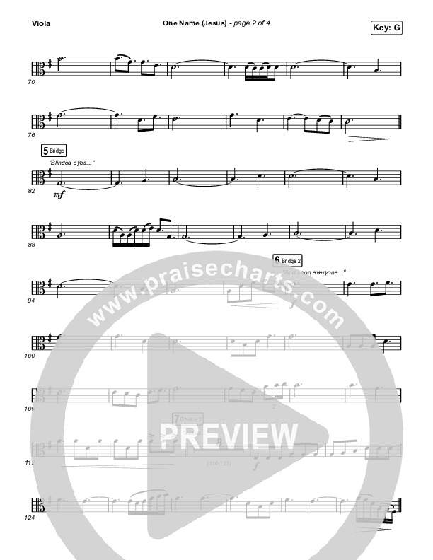 One Name (Jesus) (Live) Viola (Naomi Raine)