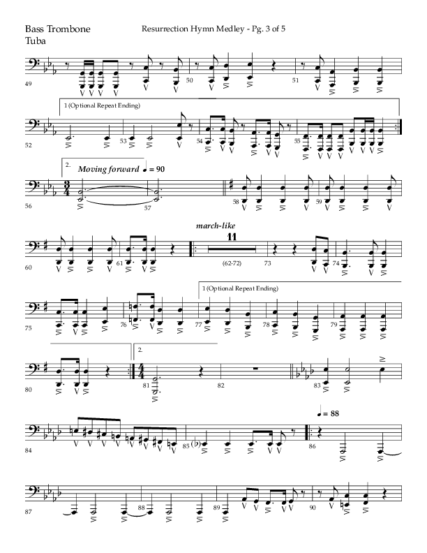 Resurrection Hymn Medley (Choral Anthem SATB) Orchestration (Lifeway Choral / Arr. John Bolin / Orch. David Clydesdale)