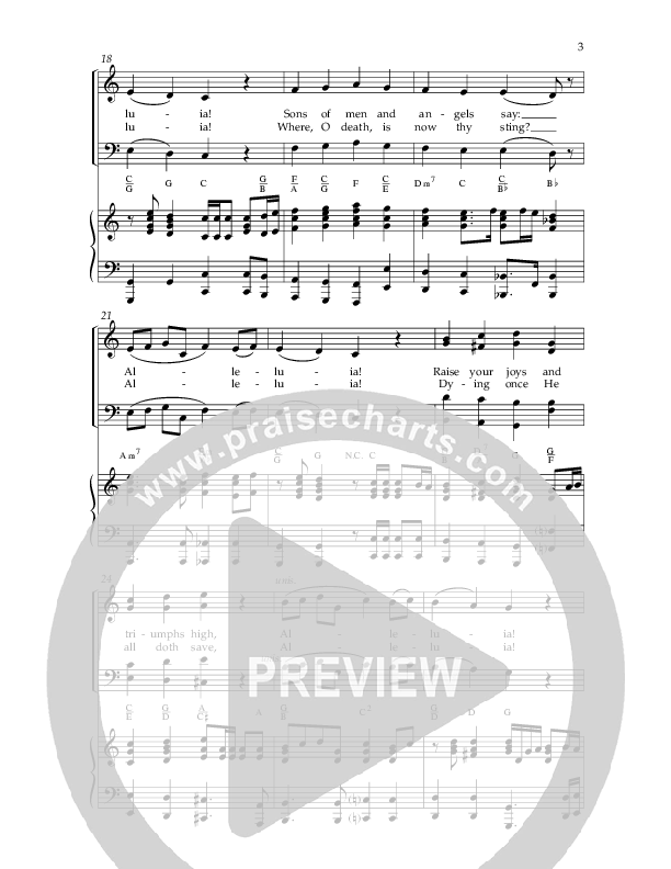 Resurrection Hymn Medley (Choral Anthem SATB) Anthem (SATB/Piano) (Lifeway Choral / Arr. John Bolin / Orch. David Clydesdale)