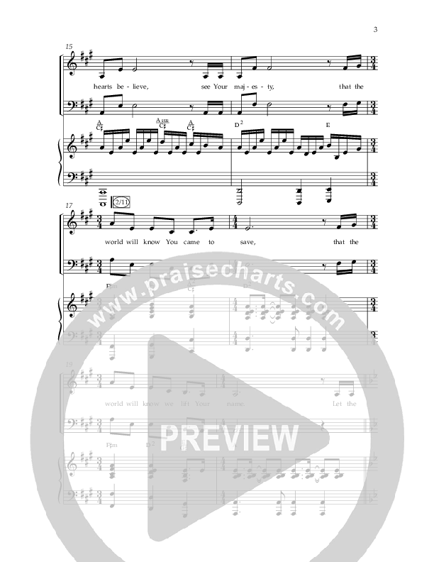 Your Name Alone (Choral Anthem SATB) Anthem (SATB/Piano) (Lifeway Choral / Arr. John Bolin)