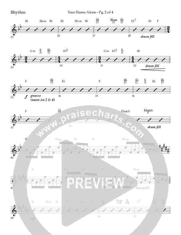 Your Name Alone (Choral Anthem SATB) Lead Melody & Rhythm (Lifeway Choral / Arr. John Bolin)